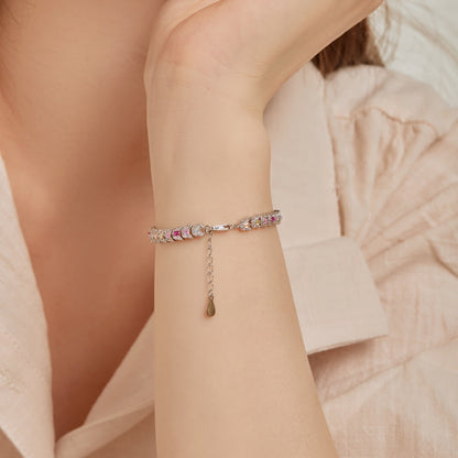 [baslovejewels]繊細でカラフルなマルチカットのデイリーブレスレット