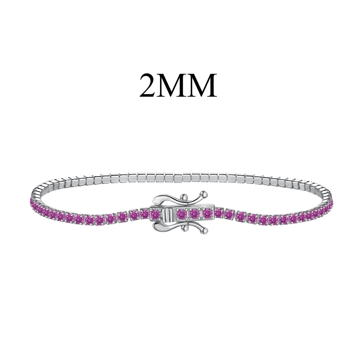 [baslovejewels] Strahlend buntes Party-Armband im Rundschliff