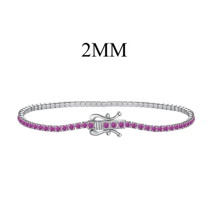 [baslovejewels] Strahlend buntes Party-Armband im Rundschliff
