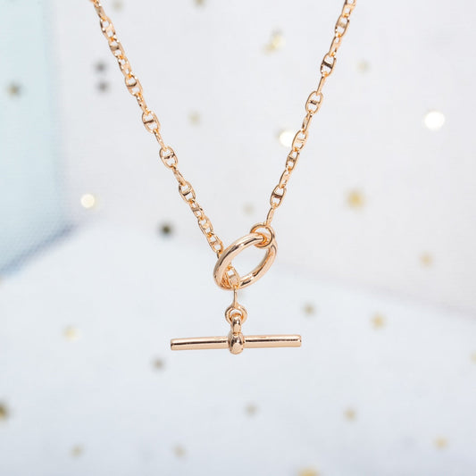 [baslovejewels]ECHAPPEE HALSKETTE ROSA GOLD