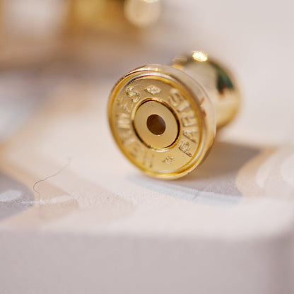 [baslovejewels]ミニポップHゴールドイヤリンググレー