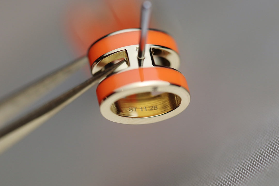 [baslovejewels]MINI POP H EARRINGS ORANGE