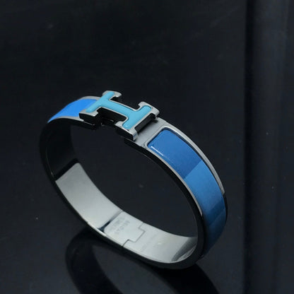 [baslovejewels]H BRACELET BLUE RAINBOW CERAMIC