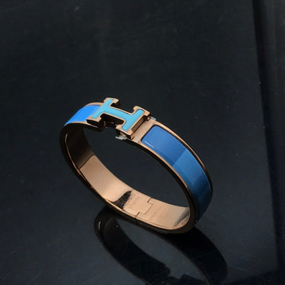 [baslovejewels]H BRACELET BLUE RAINBOW CERAMIC