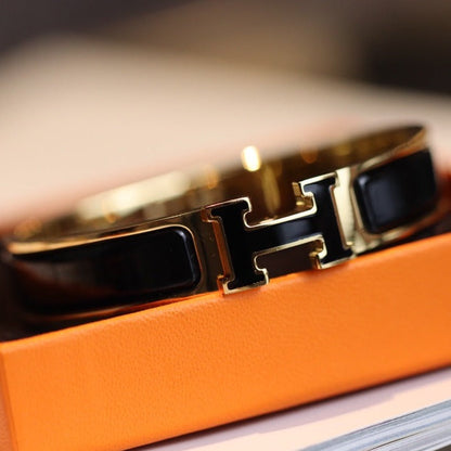 [baslovejewels]Hブレスレット 12MM ゴールド