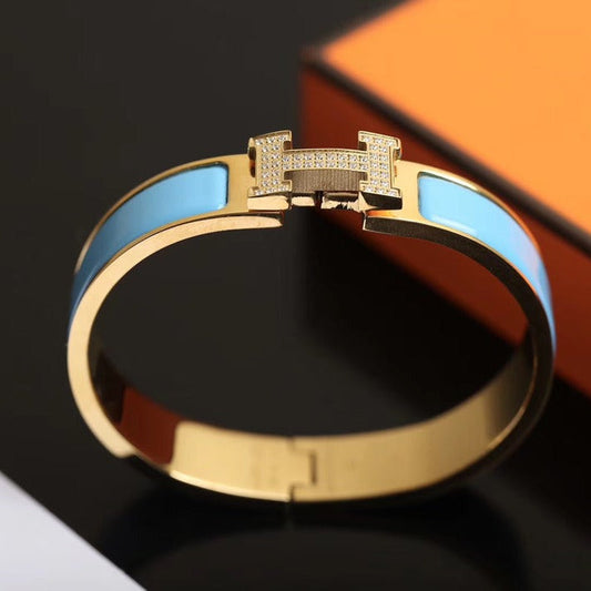 [baslovejewels]H CLOUD BLAU ARMBAND GOLD DIAMANT