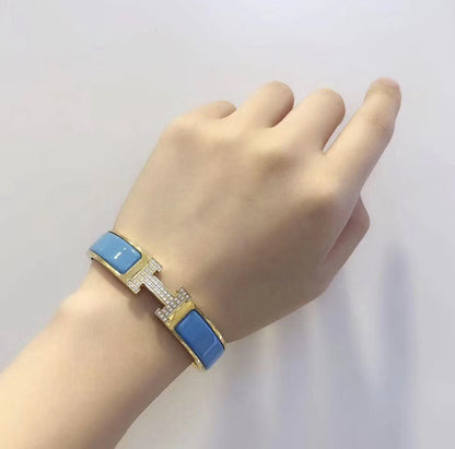 [baslovejewels]H CLOUD BLAU ARMBAND GOLD DIAMANT