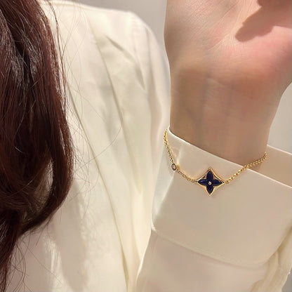 [baslovejewels]Farbstern-Armband aus Roségold mit Diamanten