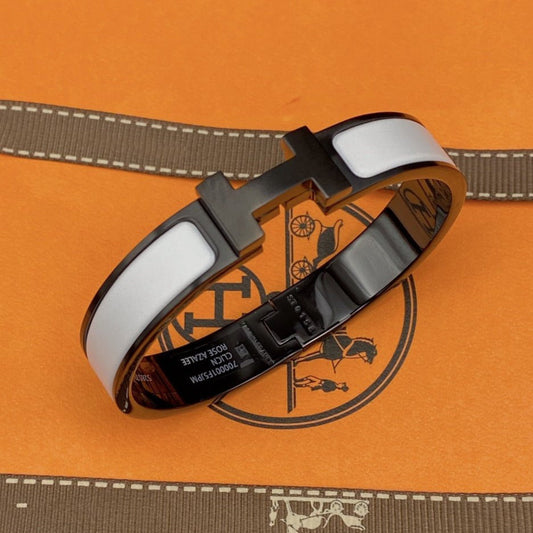[baslovejewels]H ARMBAND 12MM SCHWARZ WEISS KERAMIK