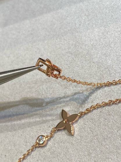 [baslovejewels]Armband aus Roségold mit Sterndiamanten