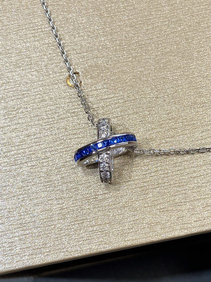 [baslovejewels]リアン ダイヤモンド シルバーネックレス