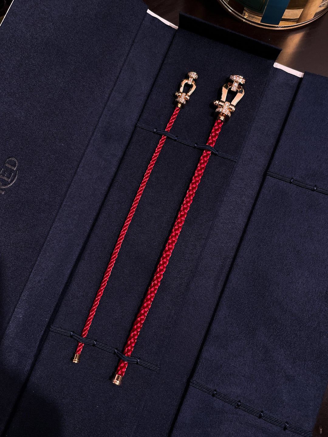 [baslovejewels]FORCE 10 ハーフダイヤモンド ピンクゴールド レッド コーデリ ラージ＆ミディアムモデル