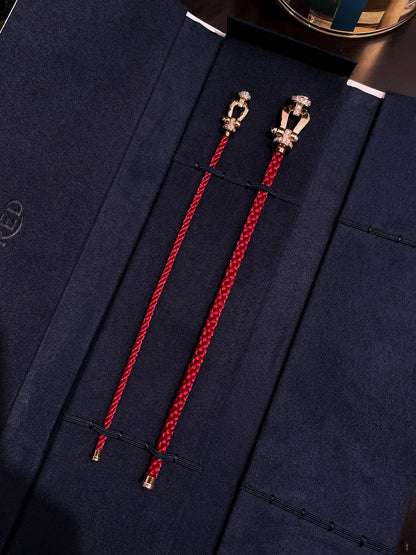 [baslovejewels]FORCE 10 ハーフダイヤモンド ピンクゴールド レッド コーデリ ラージ＆ミディアムモデル