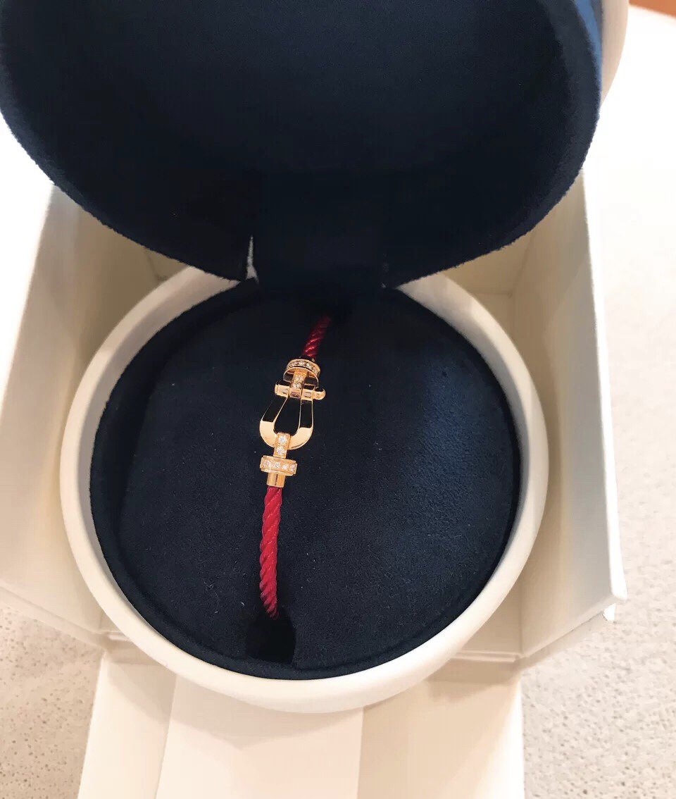 [baslovejewels]FORCE 10 ハーフダイヤモンド ピンクゴールド レッド コーデリ ラージ＆ミディアムモデル