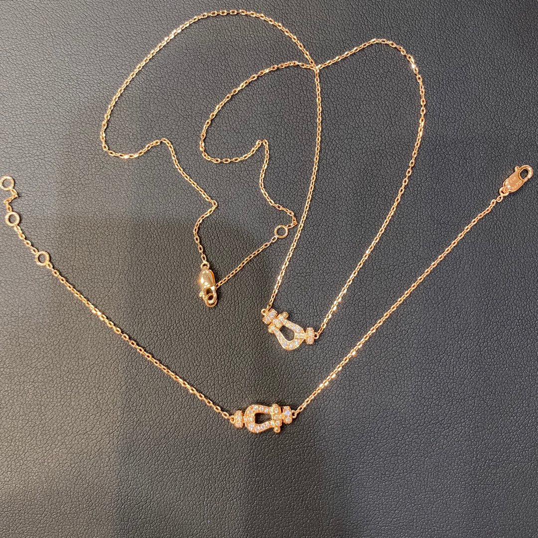 [baslovejewels]フォース10 ダイヤモンド ピンクゴールド ネックレス ミニモデル