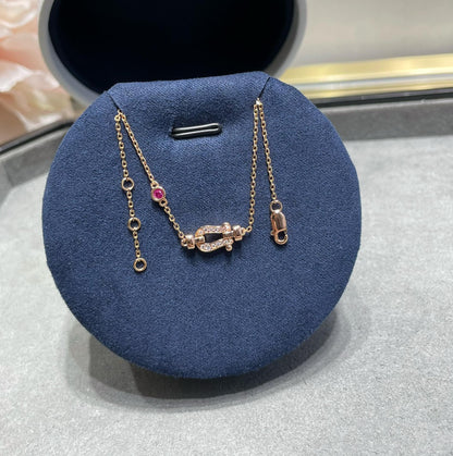 [baslovejewels]フォース10 ダイヤモンド チェーンリンク ピンクゴールド ブレスレット