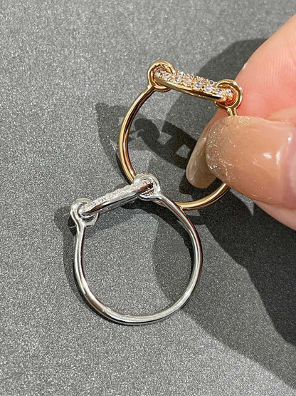 [baslovejewels]Runder kleiner Diamantring