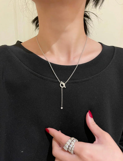 [baslovejewels]フィネスシルバーダイヤモンドネックレス