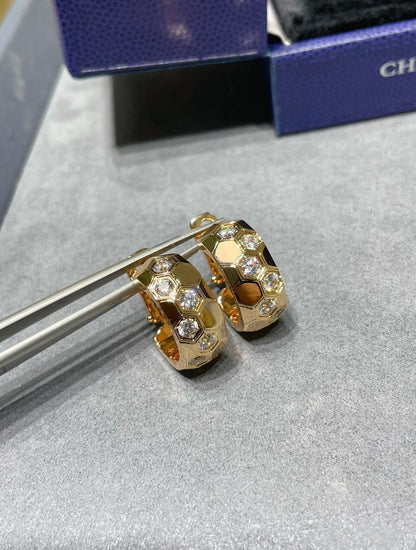 [baslovejewels]ビーラブダイヤモンドフープイヤリング