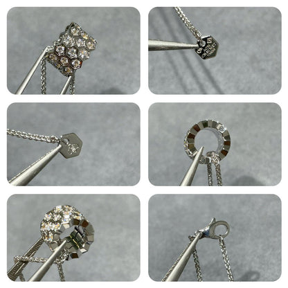 [baslovejewels]BEE LOVE ダイヤモンド パヴェ 3列ネックレス