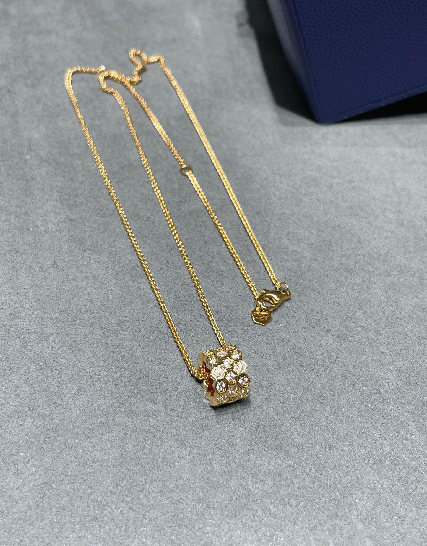 [baslovejewels]BEE LOVE ダイヤモンド パヴェ 3列ネックレス