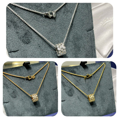 [baslovejewels]BEE LOVE ダイヤモンド パヴェ 3列ネックレス