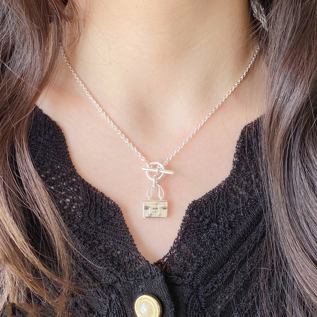 [baslovejewels]コンスタンスペンダントシルバーネックレス