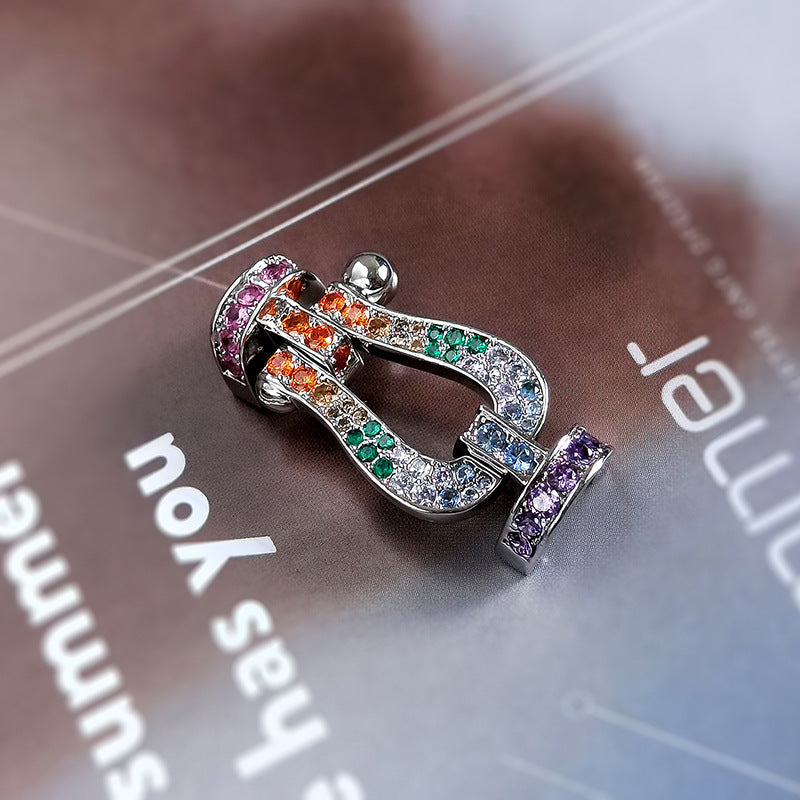 [baslovejewels]FORCE ラージ ホースシューカラー ダイヤモンド ブレスレット ローズゴールド