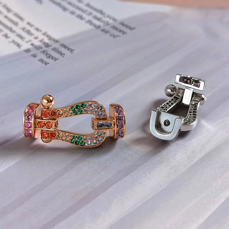 [baslovejewels]FORCE ラージ ホースシューカラー ダイヤモンド ブレスレット ローズゴールド