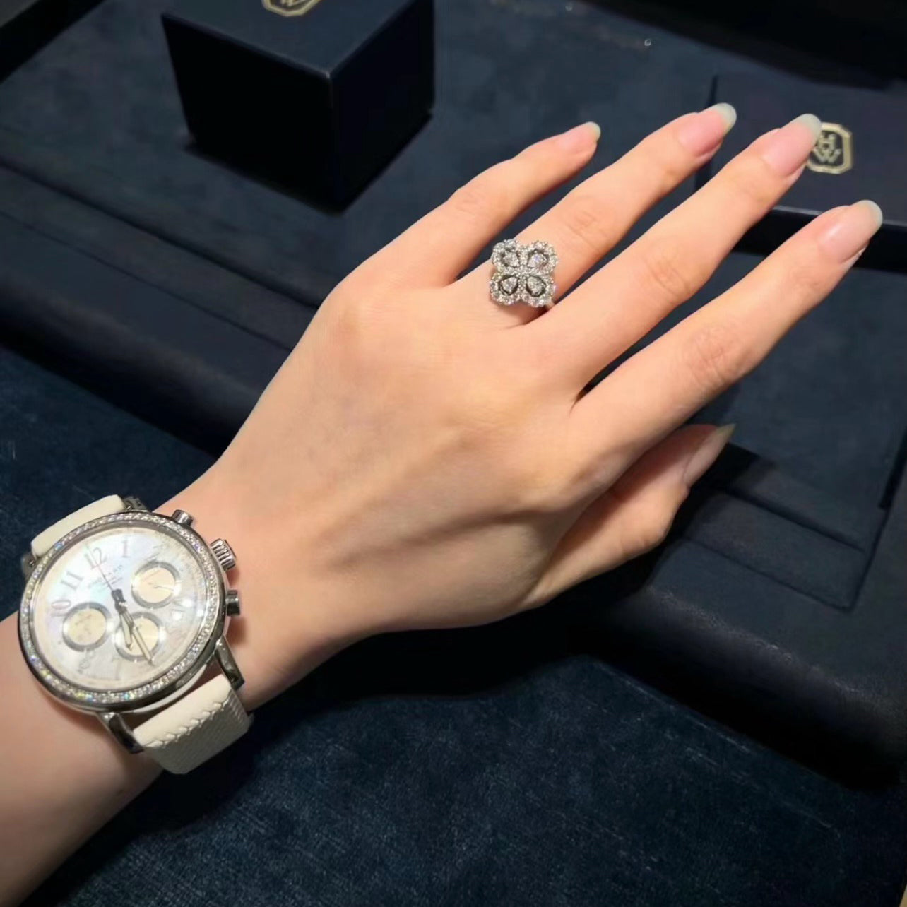 [baslovejewels]ループリング フルモチーフ ダイヤモンド 16MM シルバー