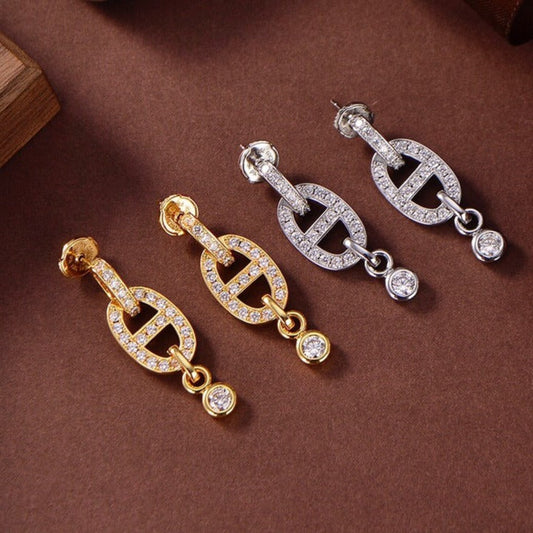 [baslovejewels]HM CHAINE DIAMANT OHRRINGE