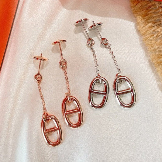 [baslovejewels]Ohrringe mit Kettenquaste