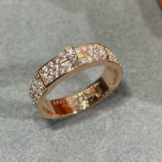 [baslovejewels]KELLY ROSÉGOLD DIAMANTRING
