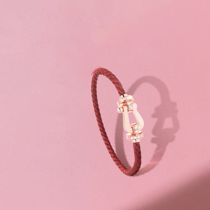 [baslovejewels]FORCE 10 ハーフダイヤモンド ピンクゴールド レッド コーデリ ラージ＆ミディアムモデル