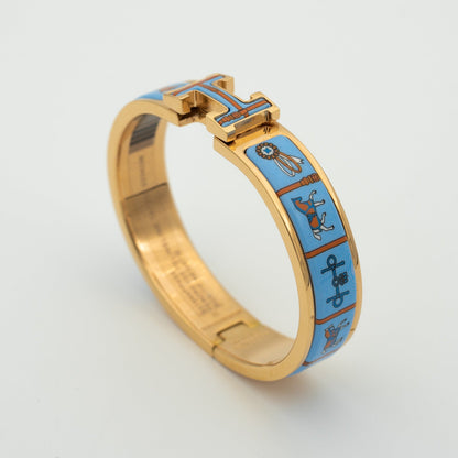 [baslovejewels]H ROSA GOLD ARMBAND BLAU KERAMIK