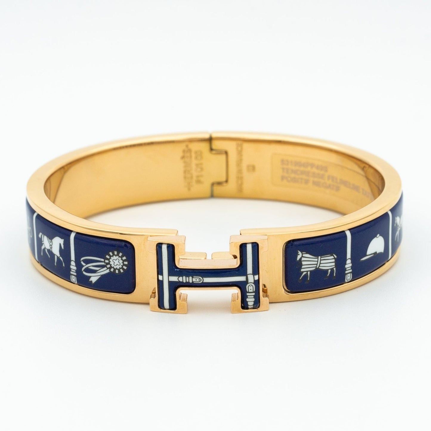 [baslovejewels]H BRACELET BLUE CERAMIC