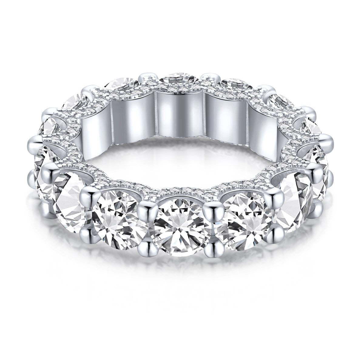 [baslovejewels] Wunderschöner Tennisring mit rundem Schliff