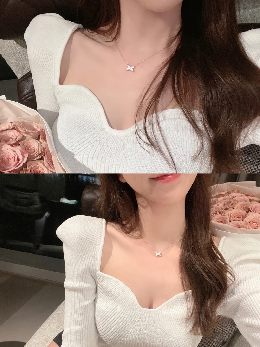 [baslovejewels]ジュー ドゥ ネックレス 1 ダイヤモンド