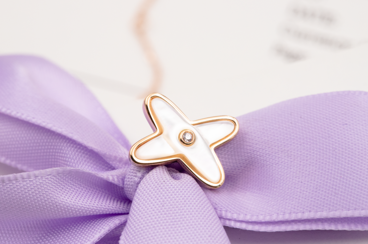 [baslovejewels]JEUX DE WHITE MOP ROSÉGOLD DIAMANT OHRRINGE