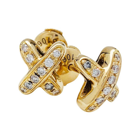 [baslovejewels]JEUX DE GOLD DIAMANT OHRRINGE