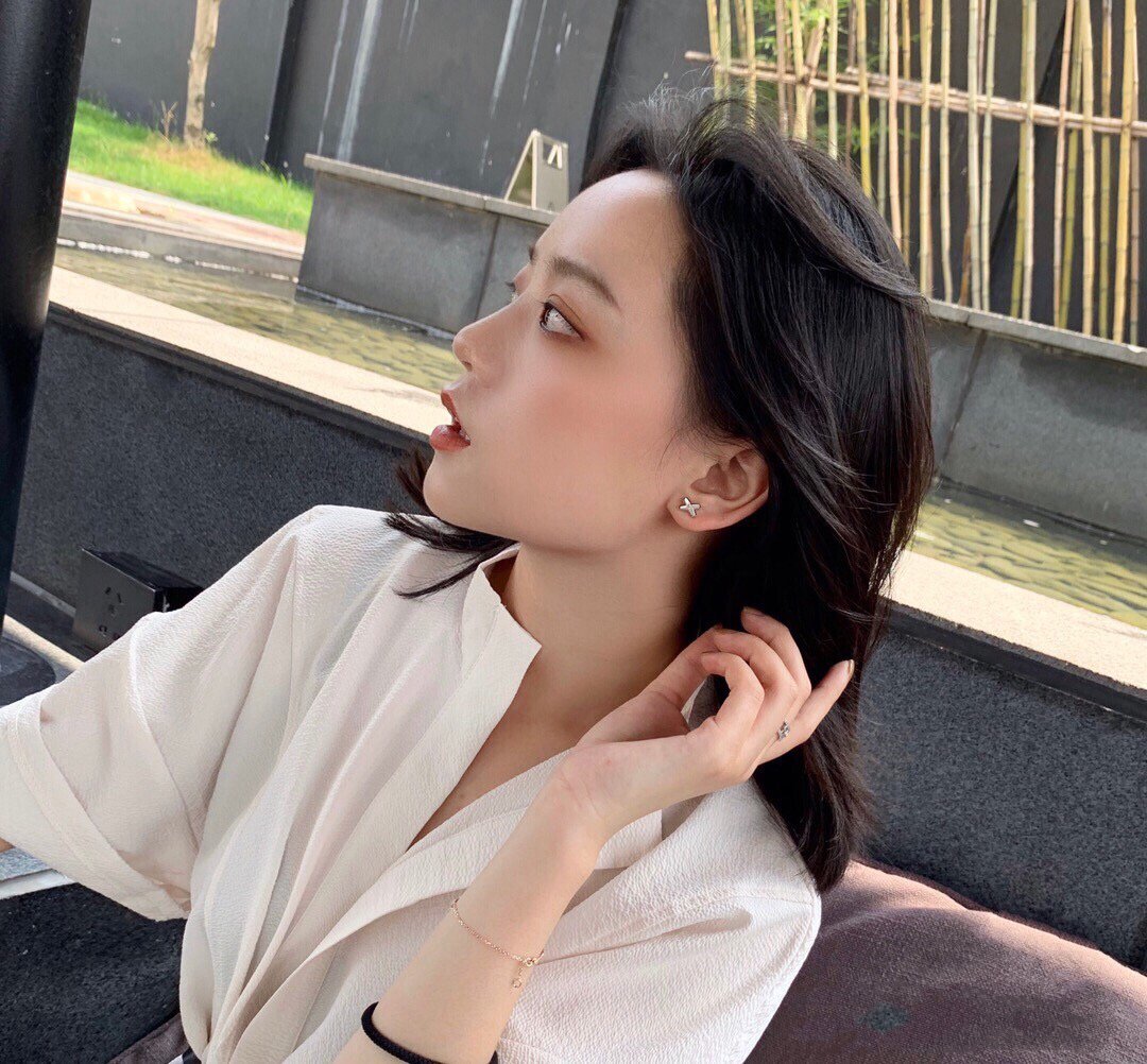 [baslovejewels]JEUX DE WHITE MOP ROSÉGOLD DIAMANT OHRRINGE