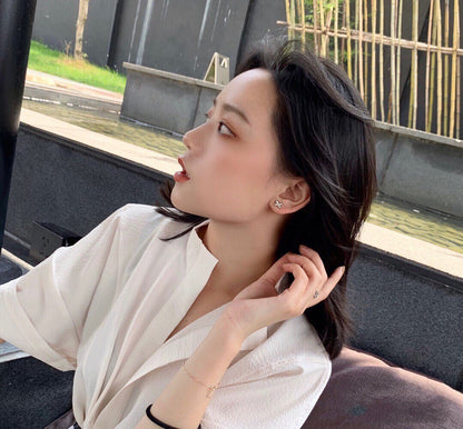 [baslovejewels]JEUX DE WHITE MOP ROSÉGOLD DIAMANT OHRRINGE