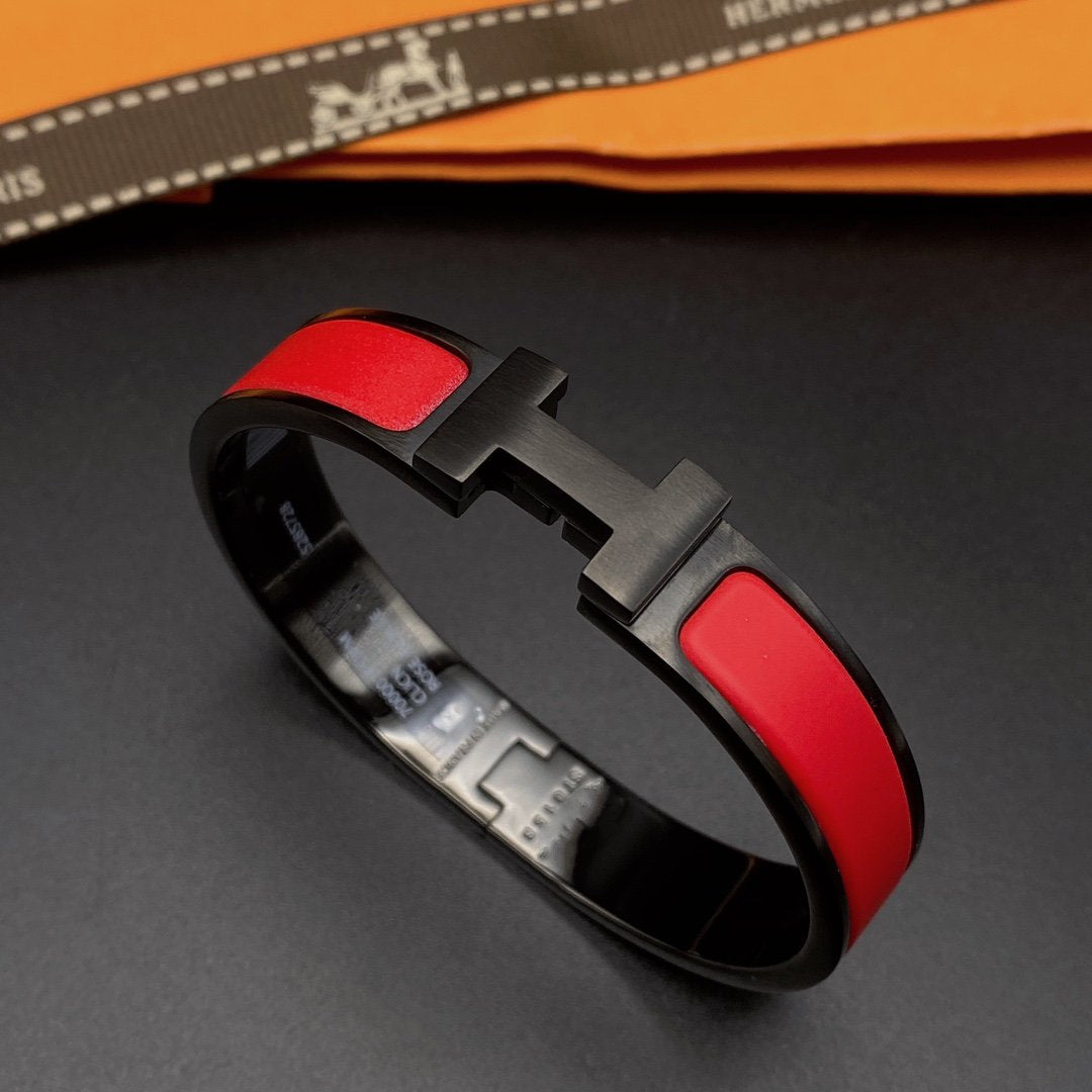 [baslovejewels]CLIC HM SO SCHWARZ ROT ARMBAND