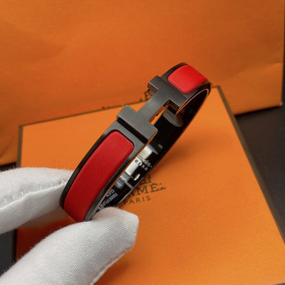 [baslovejewels]CLIC HM SO SCHWARZ ROT ARMBAND