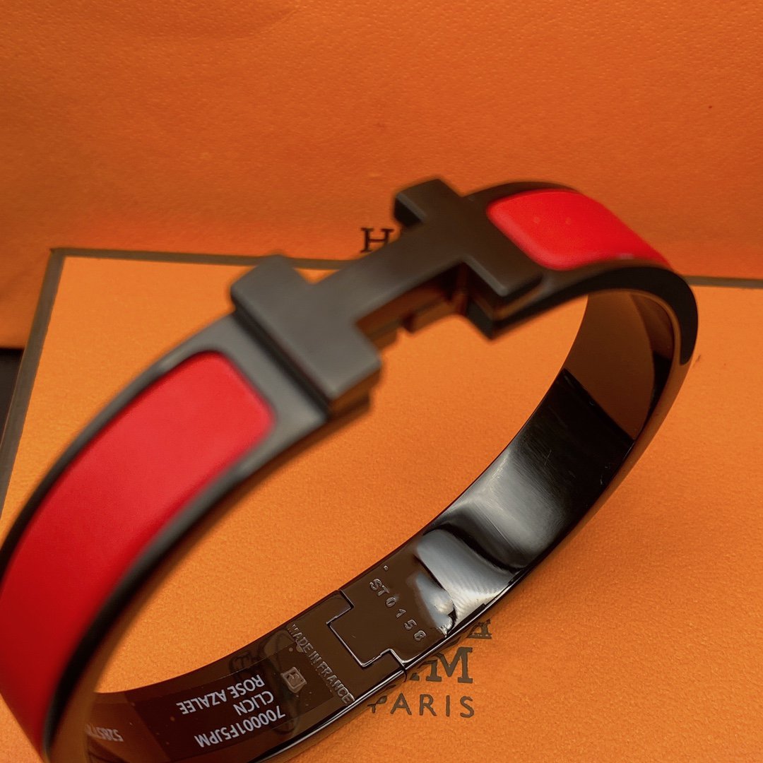 [baslovejewels]CLIC HM SO SCHWARZ ROT ARMBAND