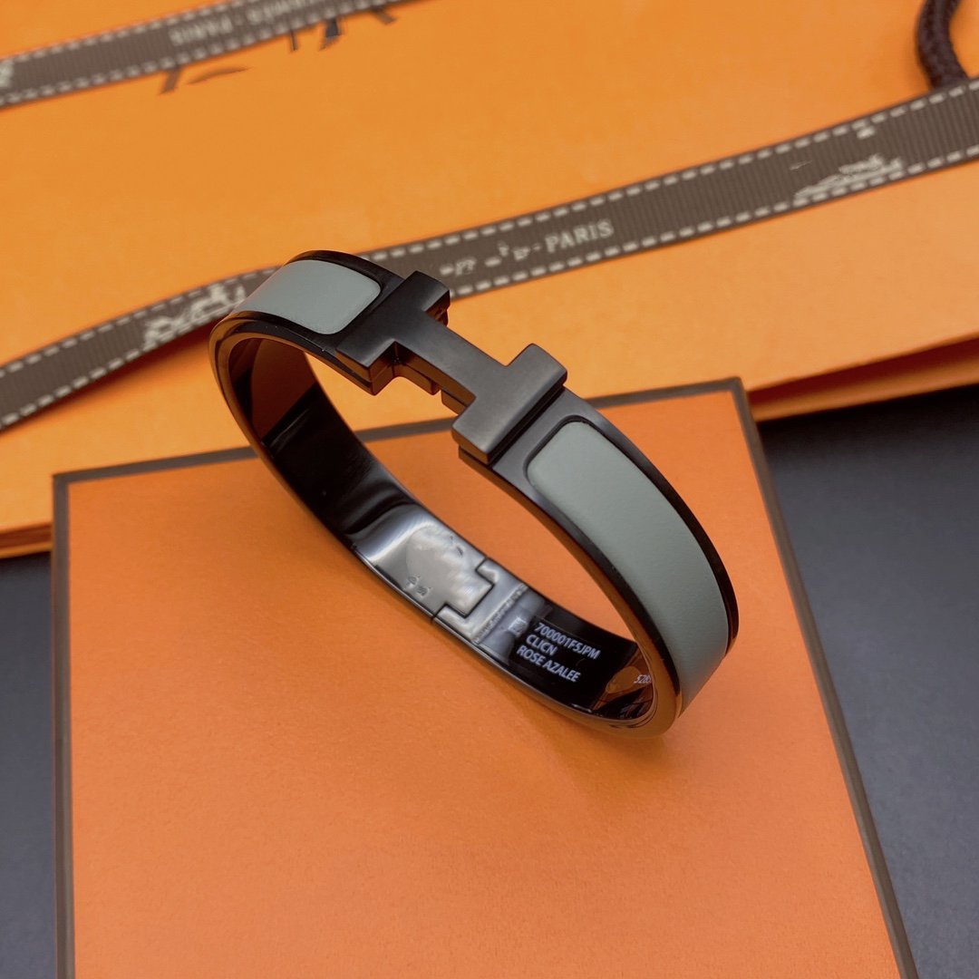 [baslovejewels]CLIC HM SO SCHWARZ GRAU ARMBAND