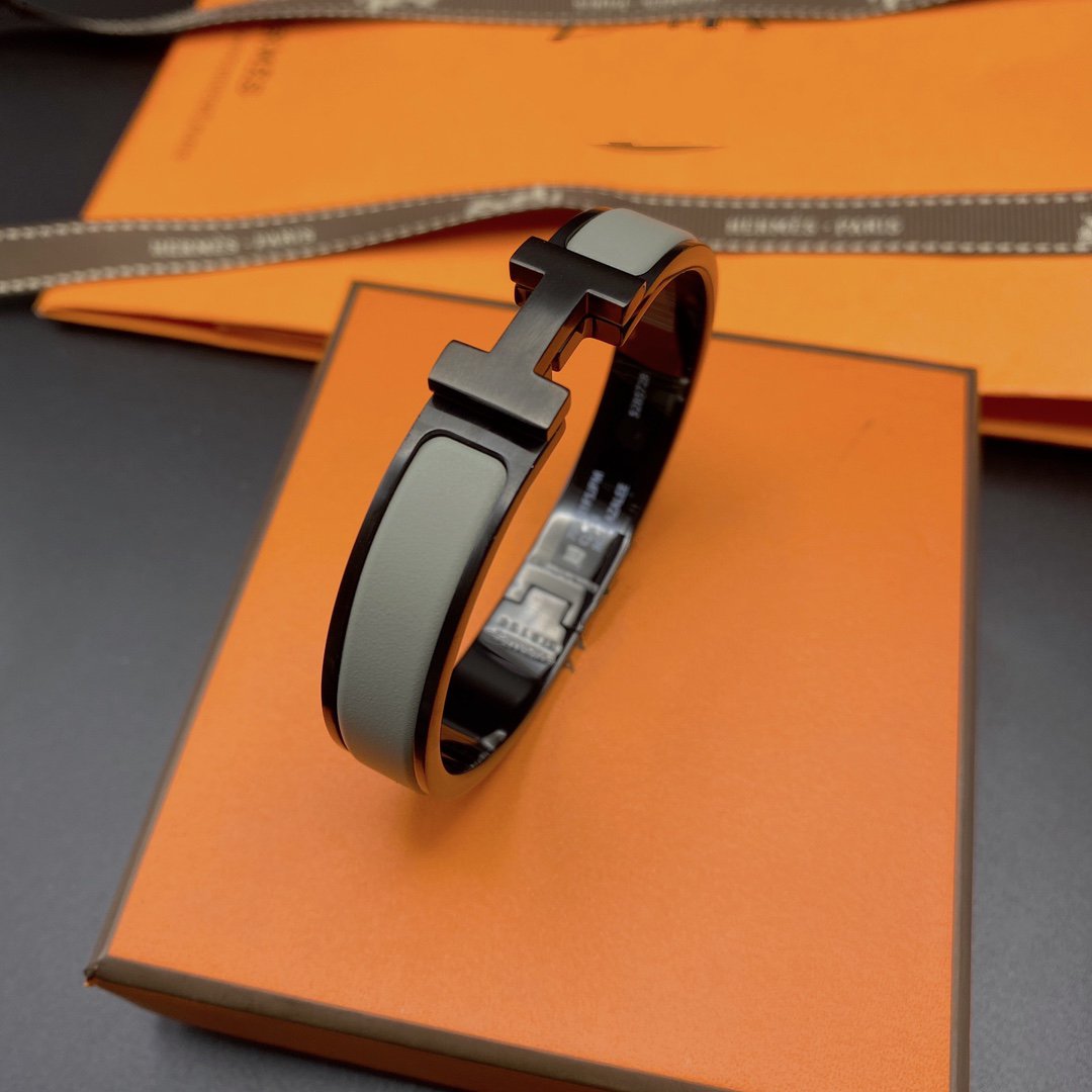 [baslovejewels]CLIC HM SO SCHWARZ GRAU ARMBAND
