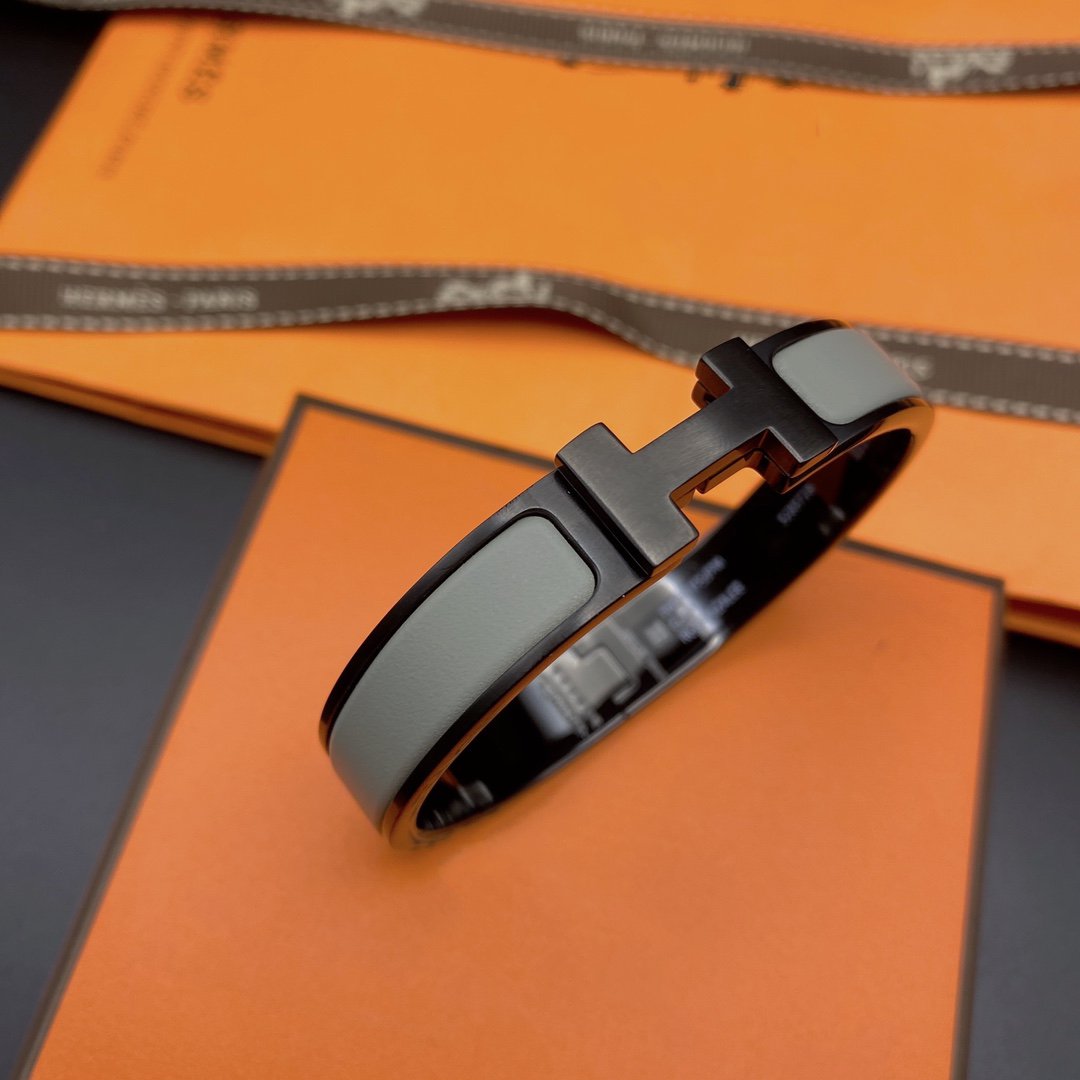 [baslovejewels]CLIC HM SO SCHWARZ GRAU ARMBAND