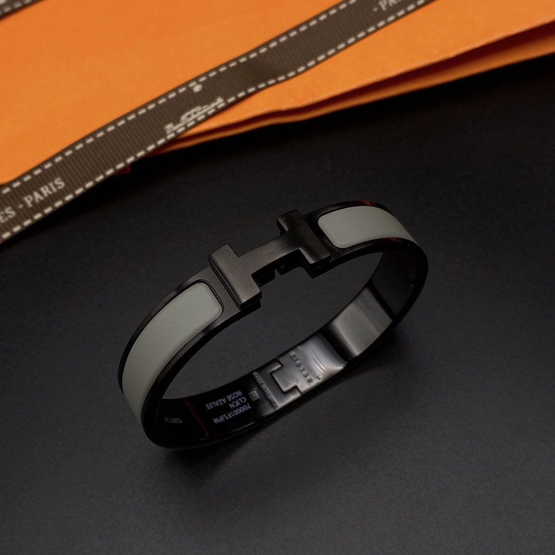 [baslovejewels]CLIC HM SO SCHWARZ GRAU ARMBAND