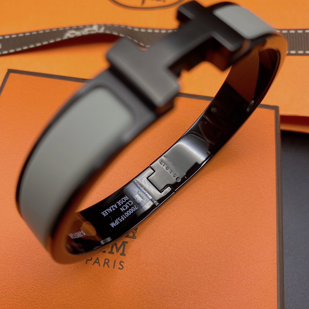 [baslovejewels]CLIC HM SO SCHWARZ GRAU ARMBAND